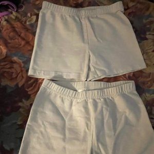Set of 2 Hanna Andersson bike shorts size 12